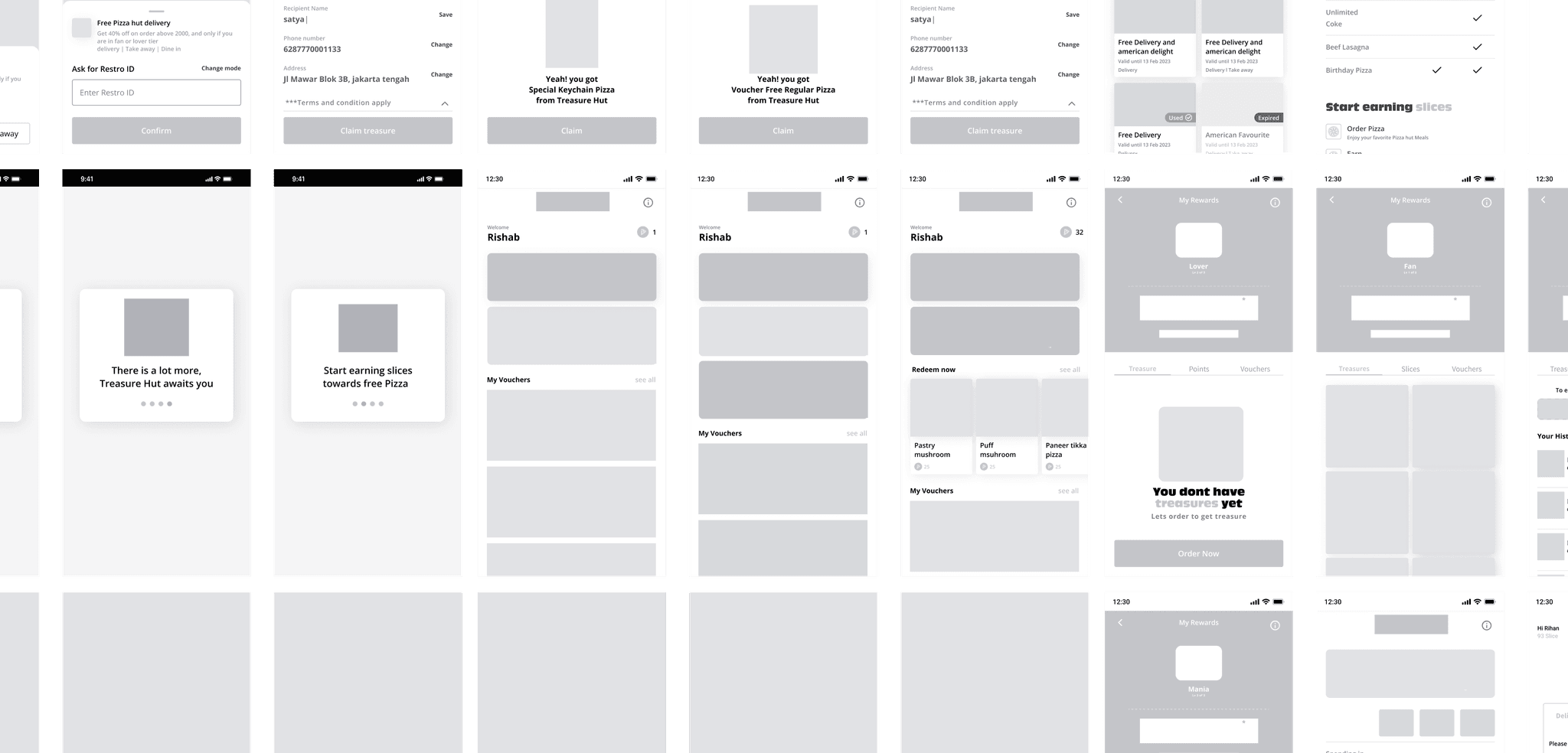 Pizza Hut UI Design