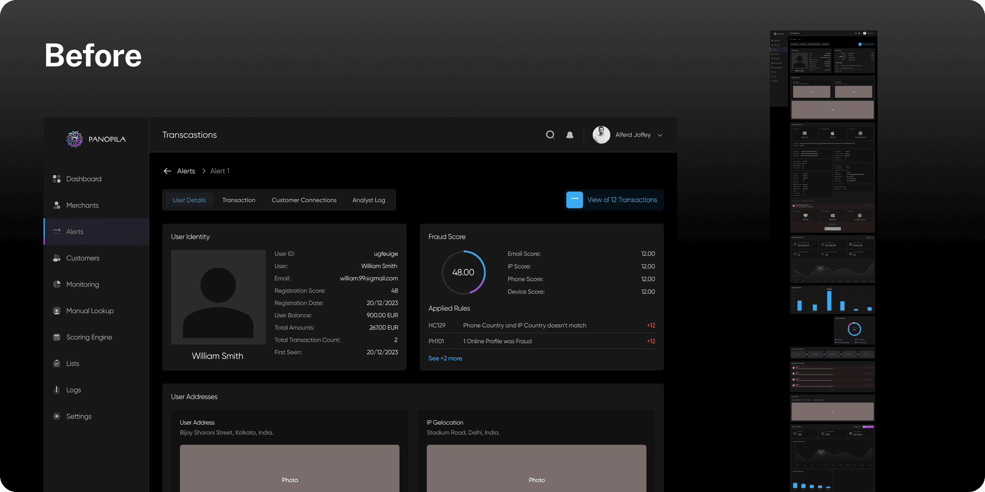 teamX Dashboard